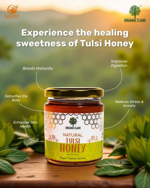 🌿 Discover the Power of Pure Tulsi Honey! 🍯