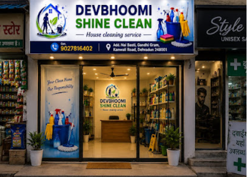 DEVBHOOMI SHINE CLEAN logo
